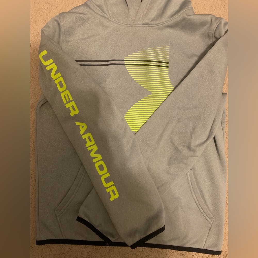 Under Armour Coldgear Hooded Sweatshirt- youth XL - Picture 2 of 5